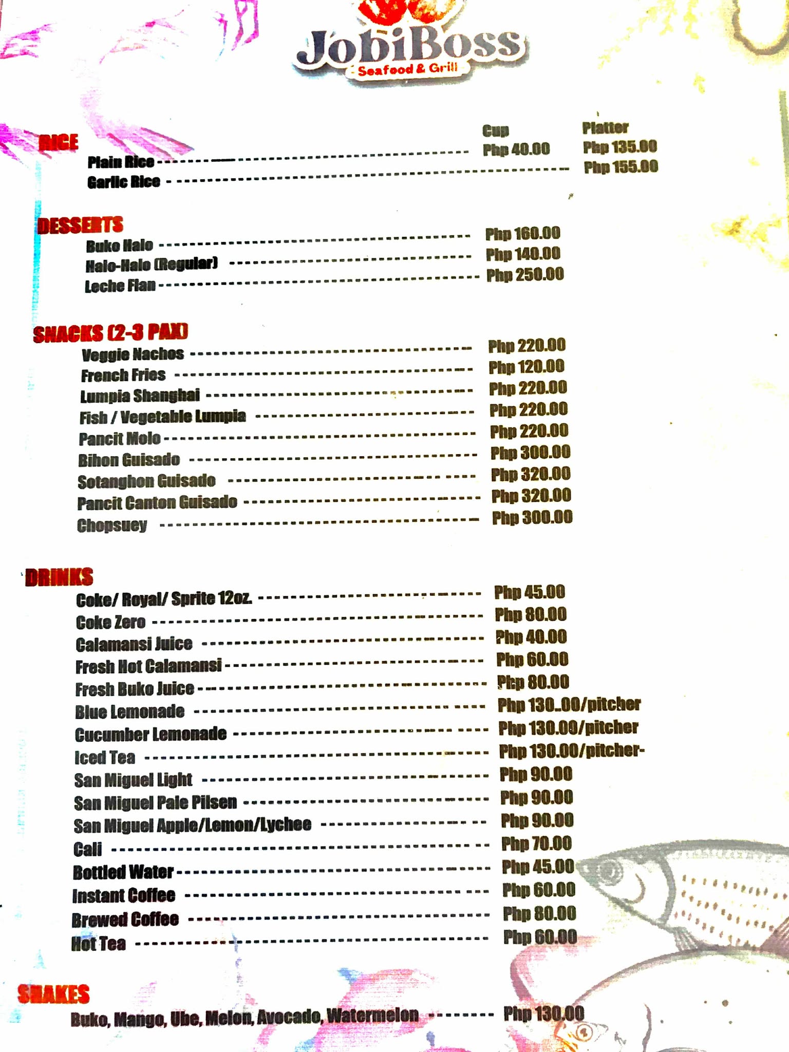 Jobiboss Seafoods and Grill